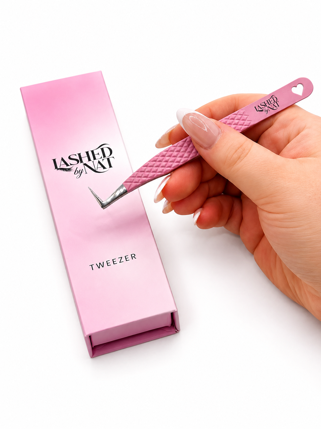 "Lyla" Fiber Tip L-Shaped Tweezer