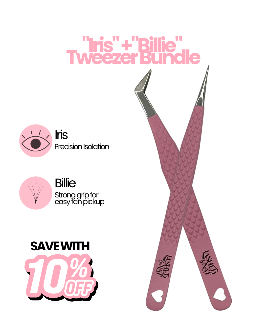 "Iris" and "Billie" Tweezer Bundle