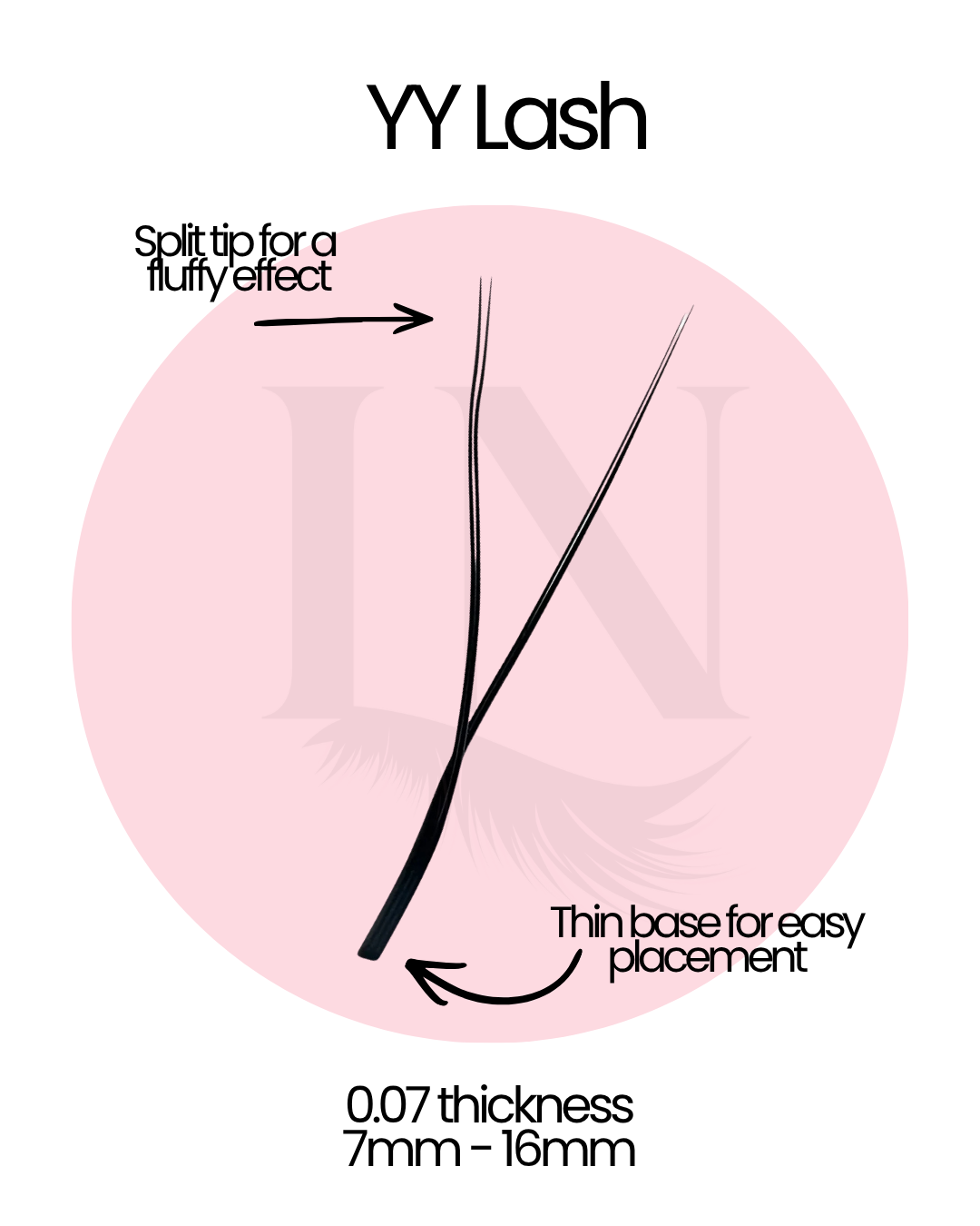 YY Lashes Mix Tray