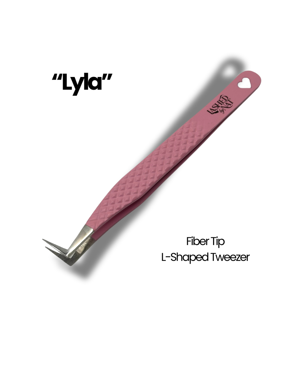 "Lyla" Fiber Tip L-Shaped Tweezer